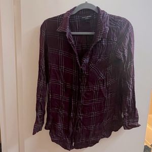 Banana Republic Purple Flannel